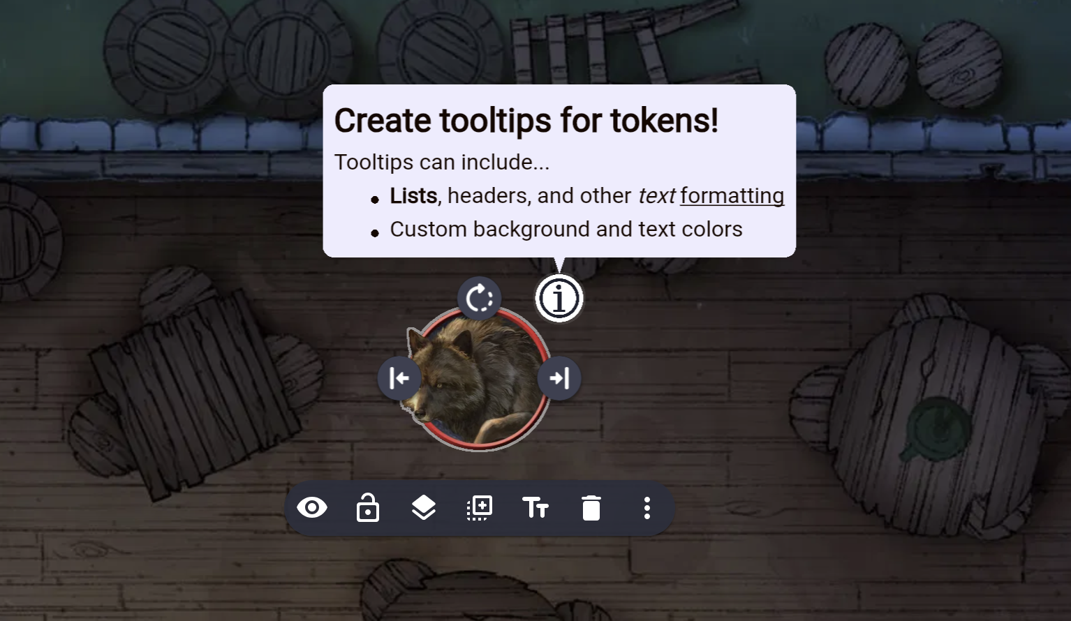 Tooltips header